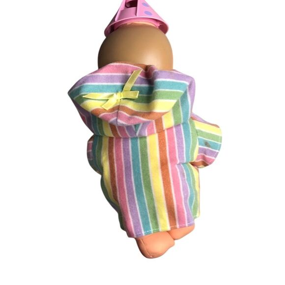 Vintage 1990s Celebration Doll with Party Hat & Striped Outfit - Picture 2 of 2